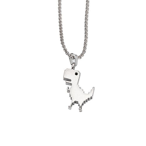 Unisex Dinosaur Necklace! Street Hip-Hop Style Choker with a Unique Pendant, a Must-Have Hip-Hop Accessory for Trendsetters