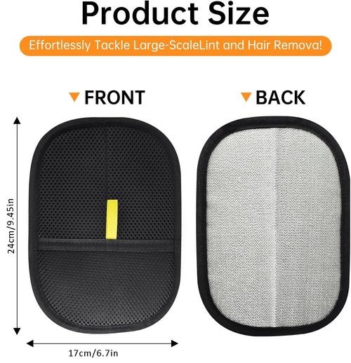 Pet Static Hair Removal Glove – Double-Sided Brushing & Hair Sticking, Essential for Cats & Dogs, Pet Hair Cleaning Tool 🐾