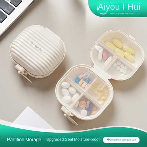 Modern Style Plastic Medicine Storage Box, Portable Travel Medicine Box - Also for Storing Jewelry & Small Items, Practical Essential