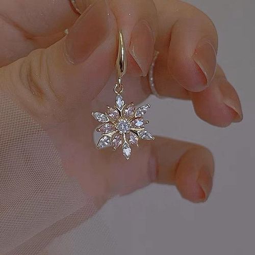 Versatile Micro-Inlaid Zircon & Pearl Pendant Earrings - Premium Elegance