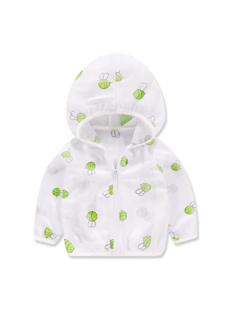 Kids' Lightweight Polyester Jacket – Fluorescent-Free, Sun-Protective, Breathable, Insect-Repellent, For 80cm Height