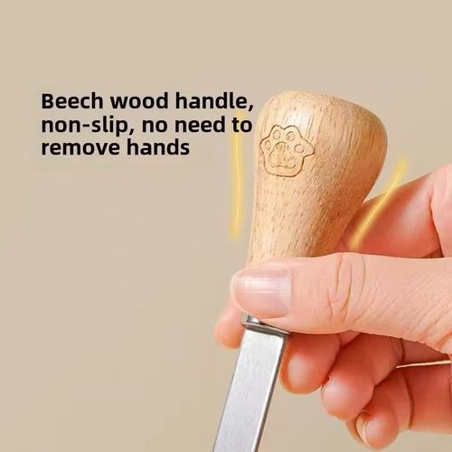 Wooden Handle Bear Masher: Food-Grade Stainless Steel Mashing Tool 🐻
