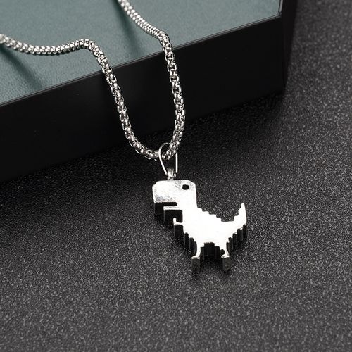 Unisex Dinosaur Necklace! Street Hip-Hop Style Choker with a Unique Pendant, a Must-Have Hip-Hop Accessory for Trendsetters