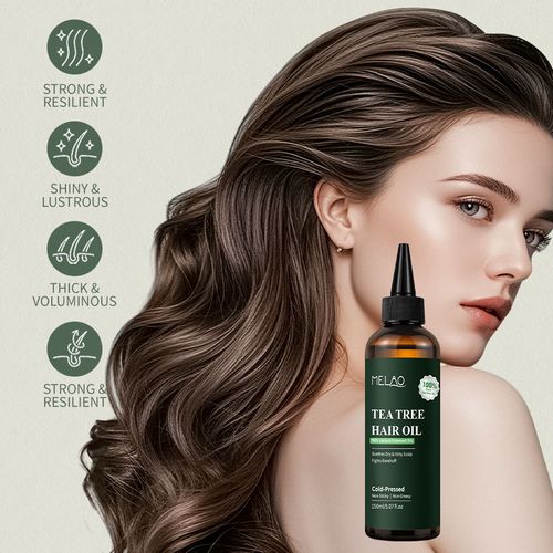 Organic Tea Tree & Coconut Hair Serum - Vegan, Refreshing, with Herbal Ingredients, Tea Tree Oil