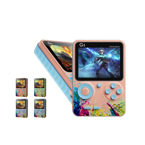 G5 Handheld Game Console: Two-Player, 500+ Games to Choose From – Large Screen, Retro Style with Controllers, Affordable 🎮