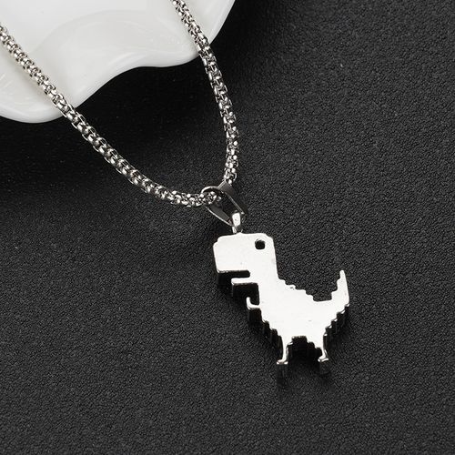 Unisex Dinosaur Necklace! Street Hip-Hop Style Choker with a Unique Pendant, a Must-Have Hip-Hop Accessory for Trendsetters