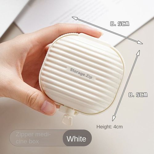 Modern Style Plastic Medicine Storage Box, Portable Travel Medicine Box - Also for Storing Jewelry & Small Items, Practical Essential