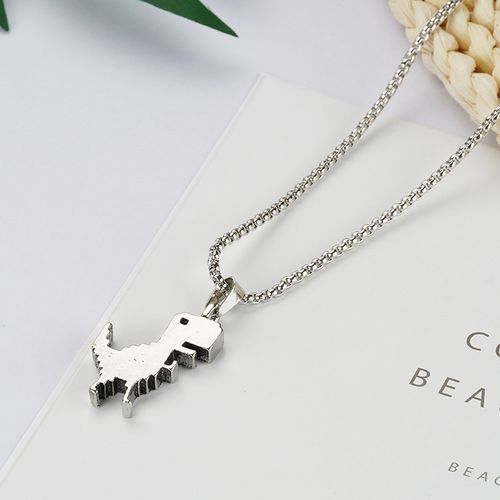 Unisex Dinosaur Necklace! Street Hip-Hop Style Choker with a Unique Pendant, a Must-Have Hip-Hop Accessory for Trendsetters