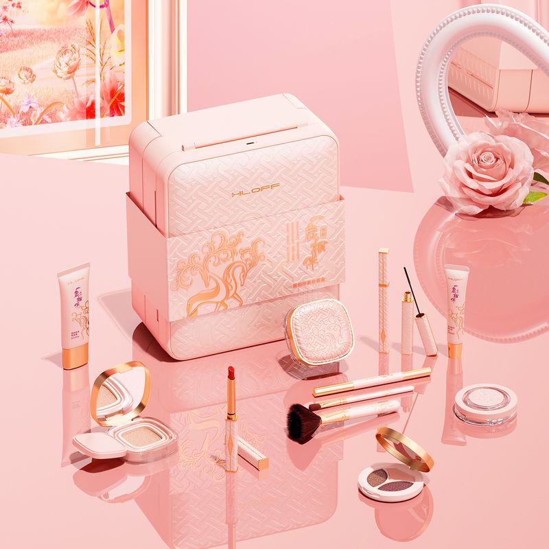 All-in-One Makeup Organizer with LED Mirror – Portable Cosmetic Storage Case for Travel