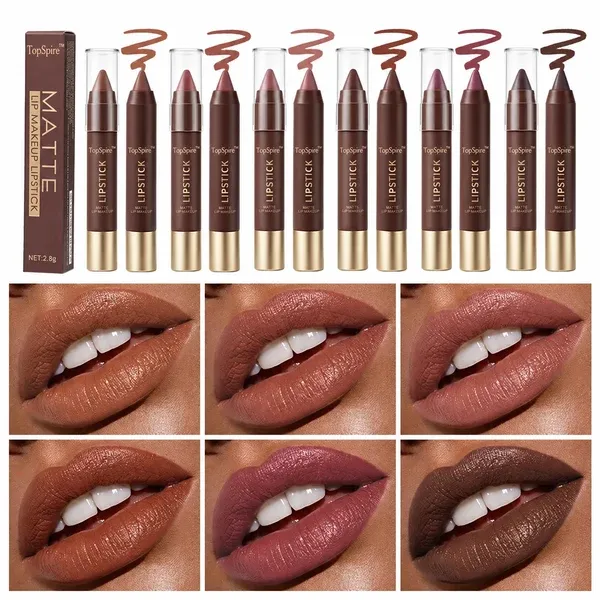 6PCS|Set Luxury Matte Lipstick – Soft Velvet Finish & All-Day Color