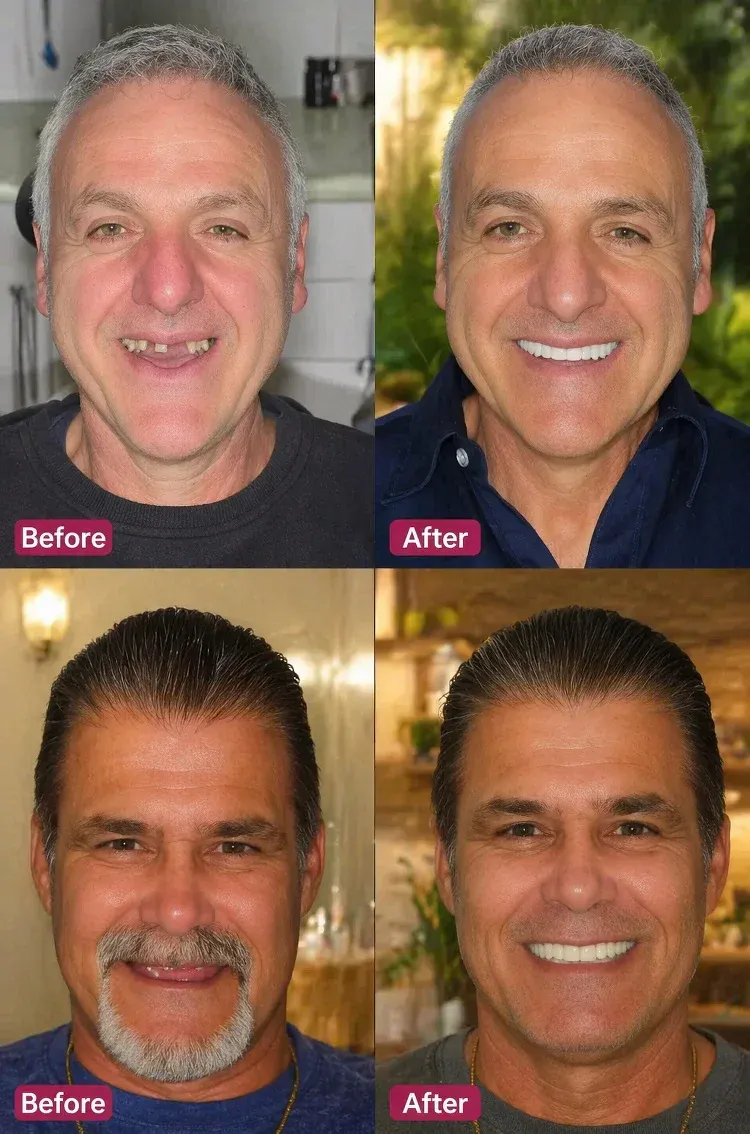 🔥3400+ Sold! Medical Safe Custom Fit Denture Kit, Natural Realistic Fake Teeth Veneers For All Age Groups