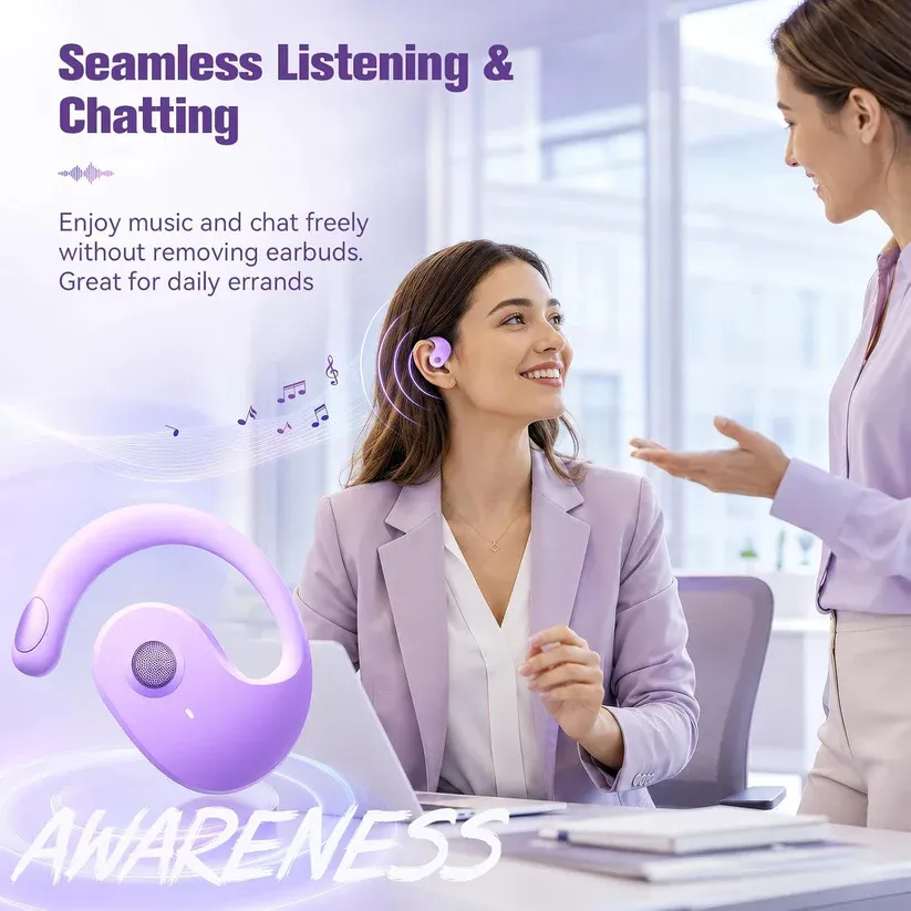 Open Ear Buds Headphones Bluetooth 5.4|Bone Conduction Headphones|Buy 1 Free 1