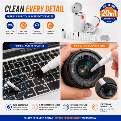 🔥🔥🔥Gadget Cleaning Kit 20-in-1|Buy 1 Free 1