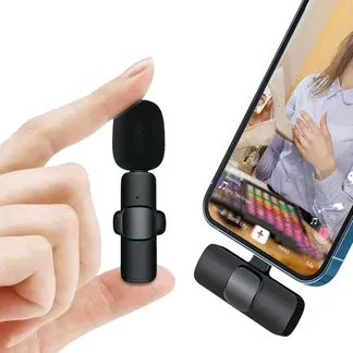 1 TO 2 Plug-and-Play Noise-Canceling Wireless Mic (iPhone|Android)