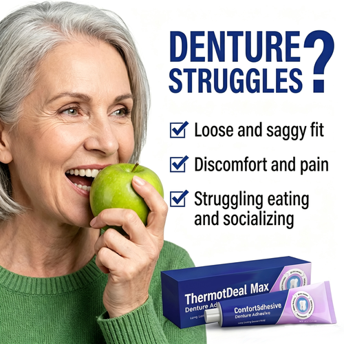 🔥ComfortSeal Max Denture Adhesive—🦷Lasting, Heat Adaptive Technology |Buy 1 Free 1