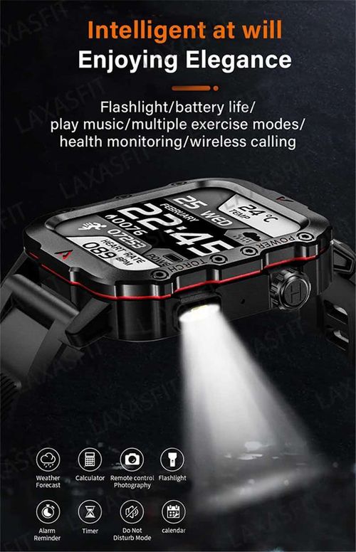 Q11 – Outdoor Sports Smartwatch with LED Flashlight