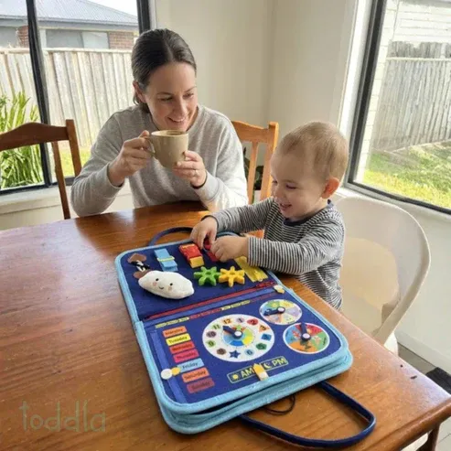 8-Page Sensory Book with 30+ Interactive Activities for Babies 6+ Months | Little Stories Kids