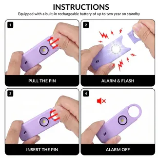 Personal Safety Alarm – Stay Safe Anywhere|Free 1 Buy 1