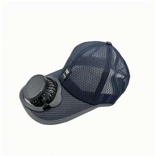 Solar-powered fan hat