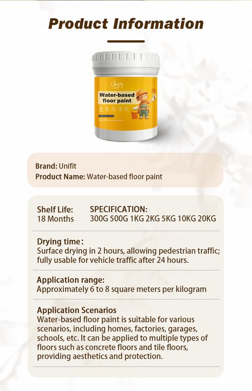 Water-based Floor Paint with Strong Adhesion, High Reflectivity, and Long-lasting Protection