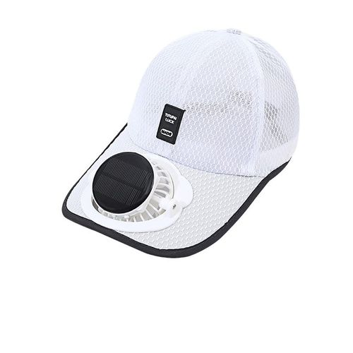 Solar-powered fan hat