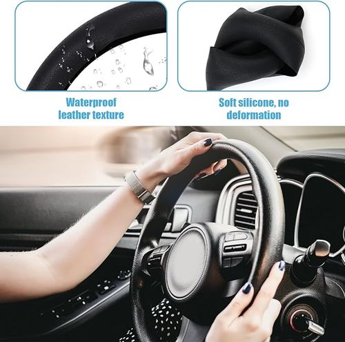 Premium non-slip silicone steering wheel cover summer