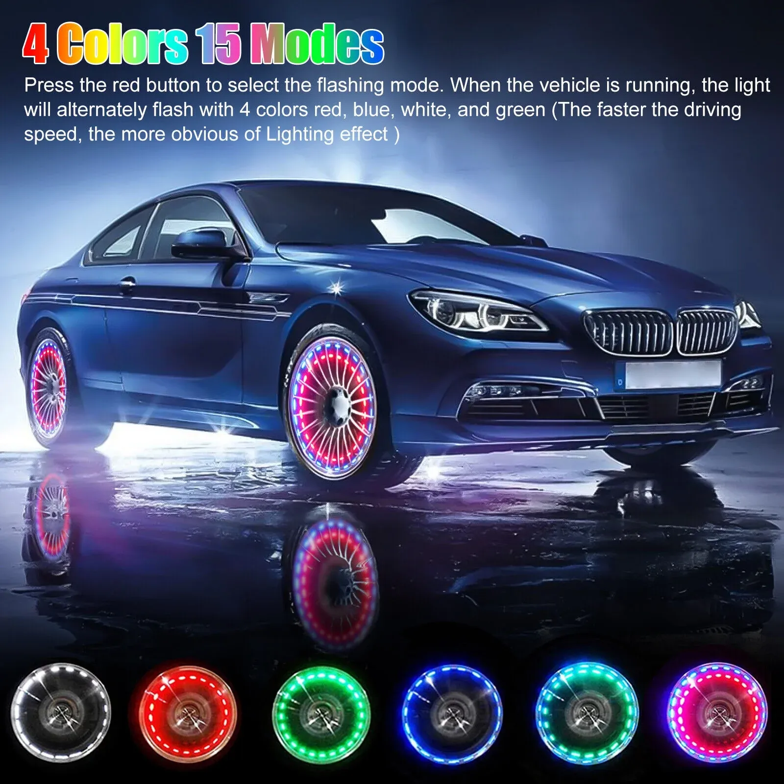 Solar LED RGB Wheel Light