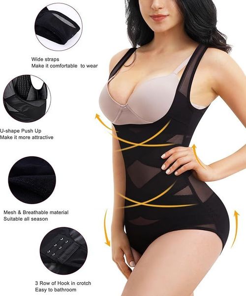🔥High-Waist Shapewear Bodysuit – Sculpt Your Dream Curves ✨