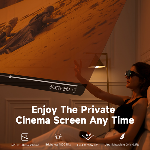 AR Intelligent Bluetooth Glasses and Listening Calls and Translations in 150+ Languages