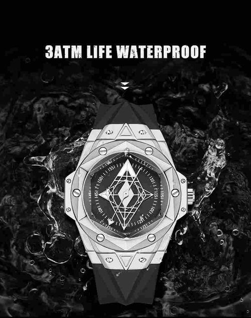 ⌚Stylish Men's Watch with Overlapping Geometric Openwork Design
