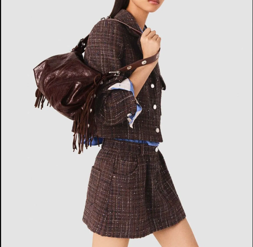 Elegant Commuting Short Tweed Jacket with Classic Design and Modern Touch