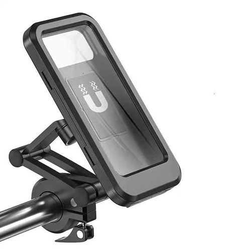 Electric Motorcycle Phone Holder Riding Bike Handlebar Mount Shockproof Waterproof Rain-Resistant Fixing for iPhone 17 16 15 14