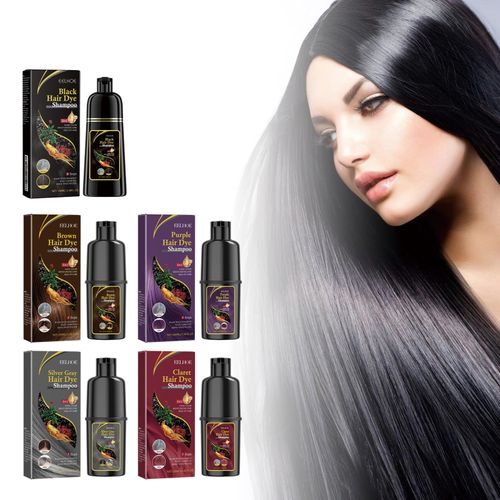 EELHOE Champú Tinte para Cabello (Vino Tinto)