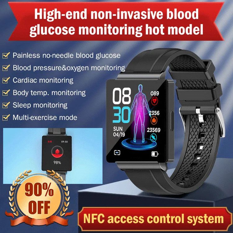 Senusto™Non-invasive blood glucose test smart watch