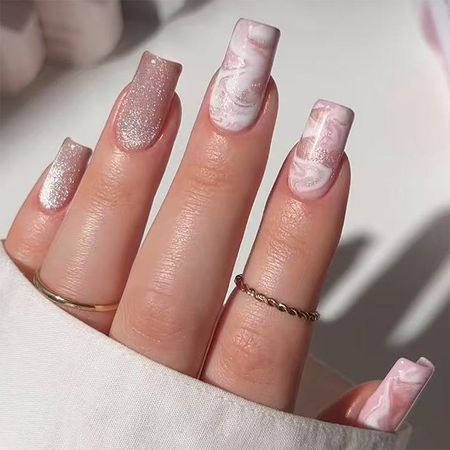 Wearable cat-eye nail stickers, super sparkly and flattering, perfect for Instagram-worthy nail art.