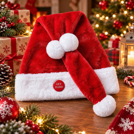 🎅 Animated Naughty Santa Hat | Funny Christmas Party Hat