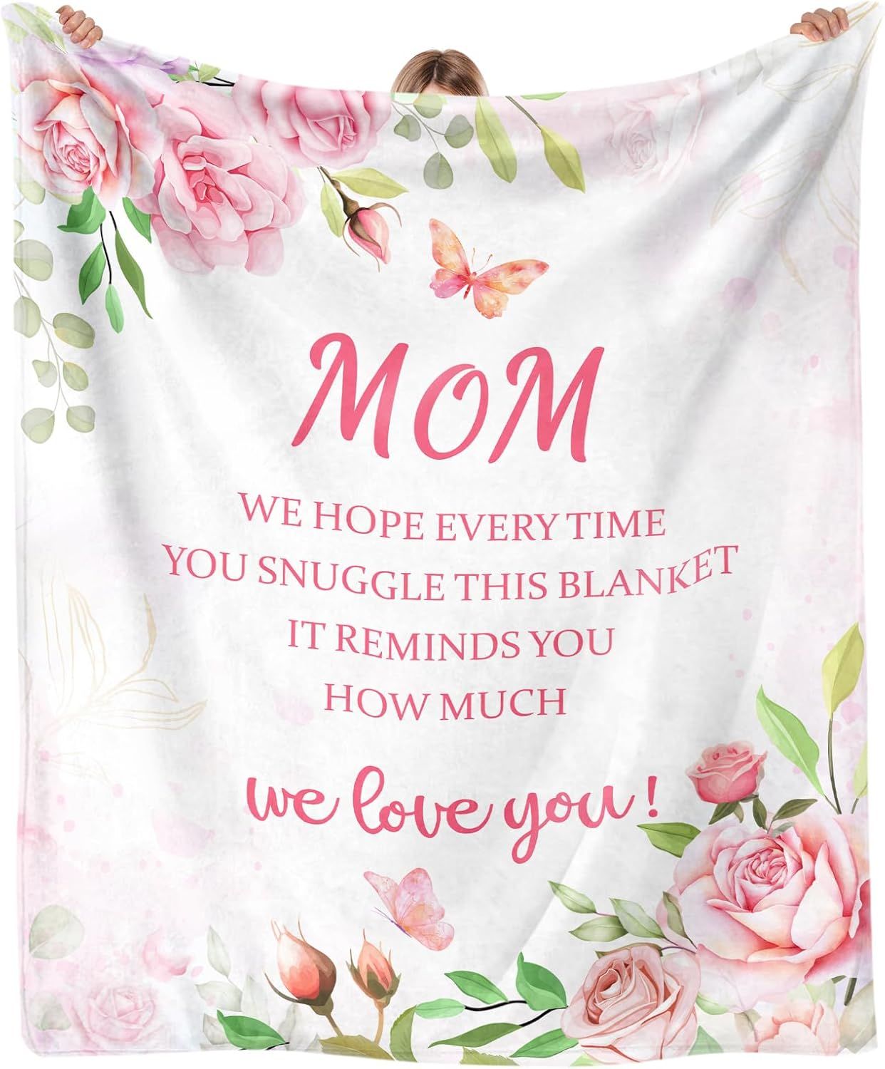 Soft Blue Moms Throw Blanket