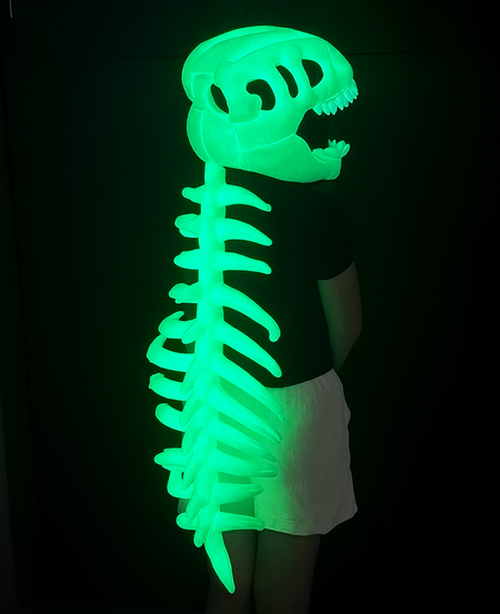 3D Spinosaurus Skull Mask Costume – Realistic Full Skeleton Look in Seconds