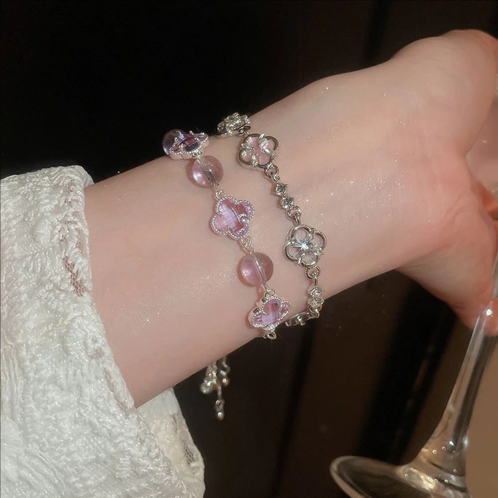 Crystal Flower Bracelet