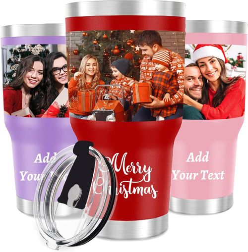 Personalized Tumbler with Engraved Name - Custom Coffee Mug Cup 20 Oz with Lid - Customized Valentines Day Gifts - Gifts for Boyfriend Girlfriend Husband Wife