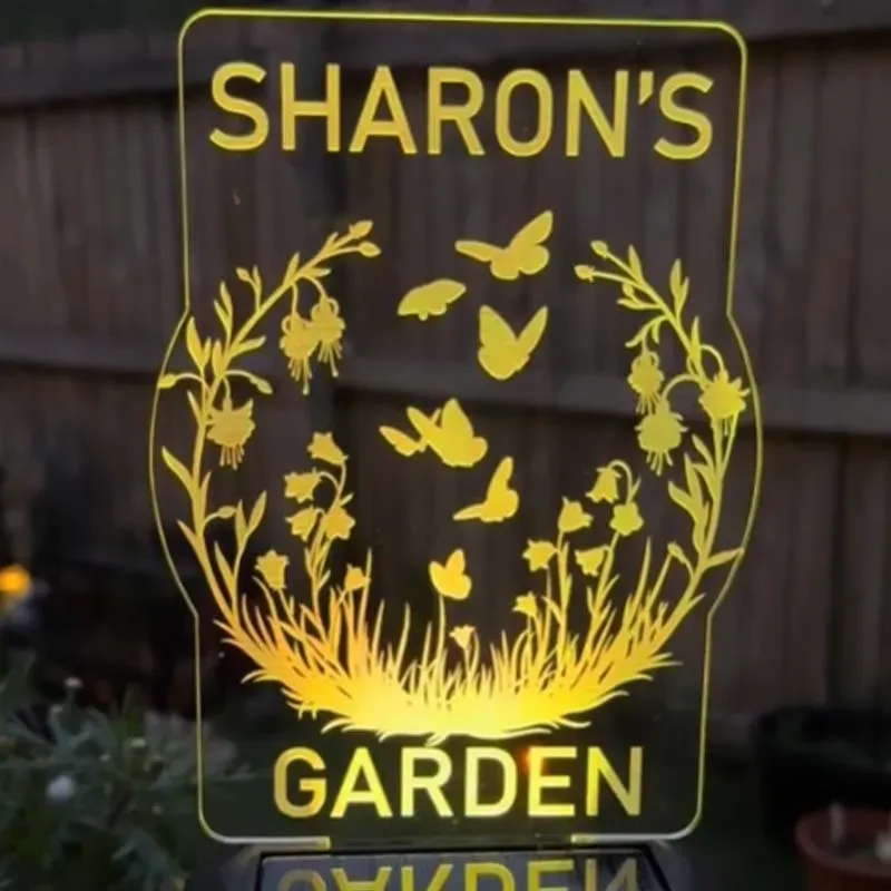 Customized Personalized Solar Garden LED Lights