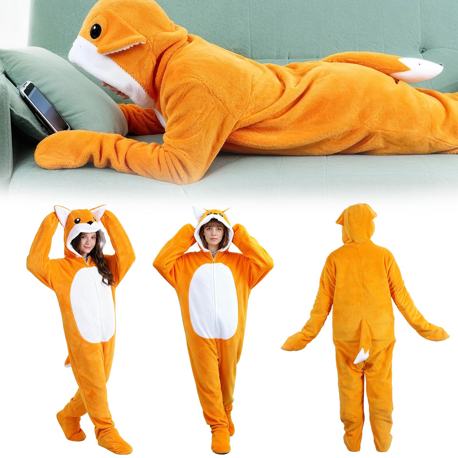 🔥Black Friday Mega Deal – 50%OFF!🦊Original design CozyFox Comfy Blanket