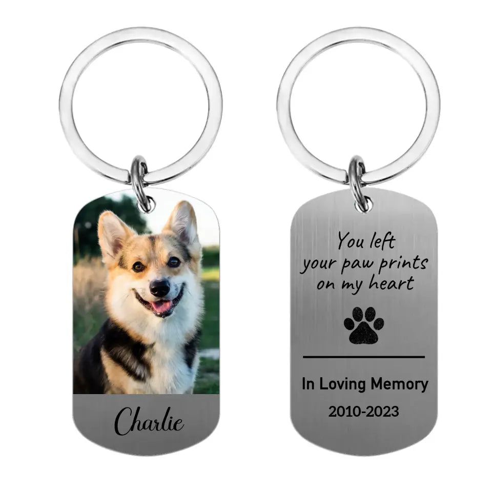 Personalized Pet Memorial Keychain