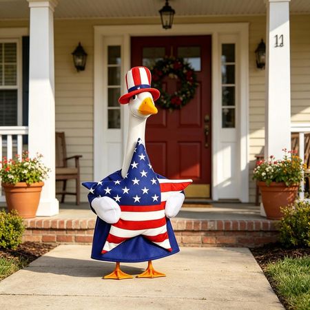 USA 250th Anniversary Edition: Star-Bright Patriotic Outfit for 23 Porch Goose