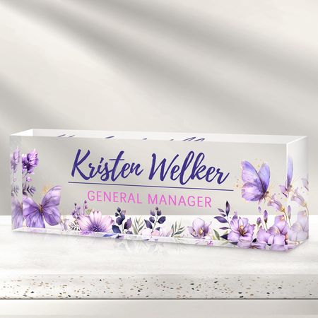 Custom Office Name Plate for Desk