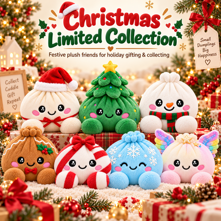 Little Dumpling Plush™ | Cute Collectible Kawaii Stuffed Toy for Cozy Hugs & Holiday Gifts