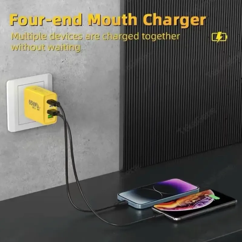 65W USB-C Fast Charger 3-Port