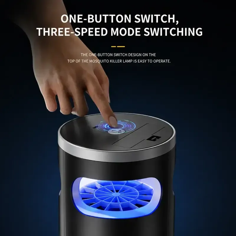 Indoor LED Mosquito Trap - Quiet Non-Zapper with Effective Suction, UV Light - Catches Fruit Flies, Gnats, Moths for Home Use