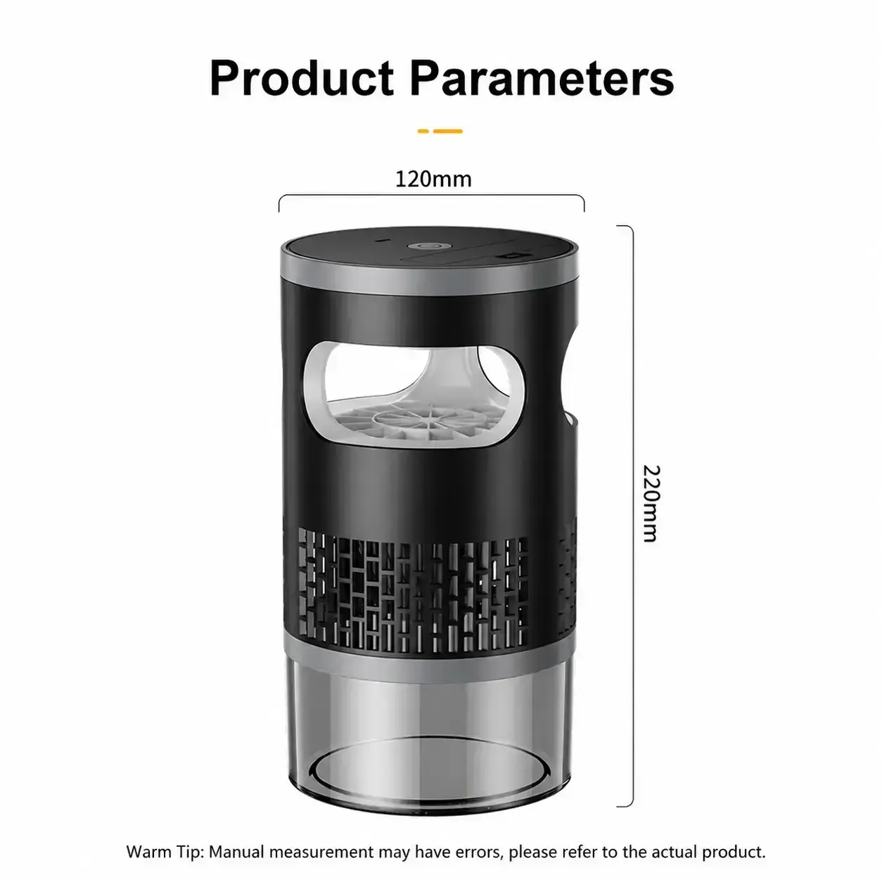Indoor LED Mosquito Trap - Quiet Non-Zapper with Effective Suction, UV Light - Catches Fruit Flies, Gnats, Moths for Home Use