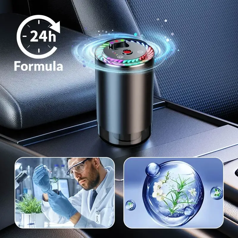 Set - Smart Car Air Freshener:  Natural Cologne Air Purifier Lasting Fragrance Rolls Royce Star Roofing